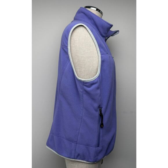 L.L.Bean Purple Fleece Full Zip Vest Lightweight Polartec Outdoor Hiking Women M - Picture 14 of 14